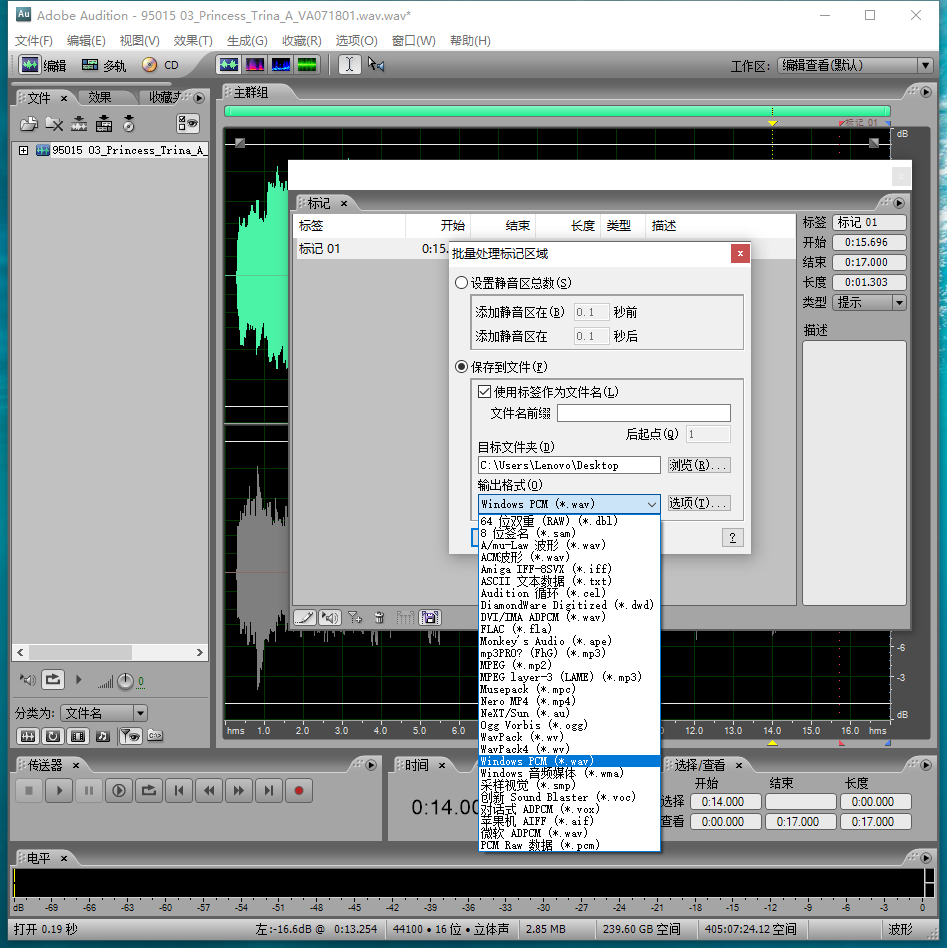 语音IC常用的音频格式
